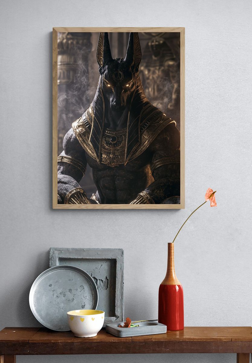 Anubis Egyptian Mythology Poster. — room view 3