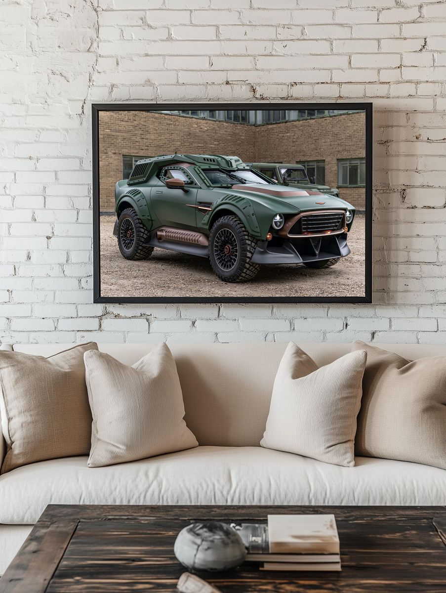 Armored Off-Road Truck Photography Poster. room preview