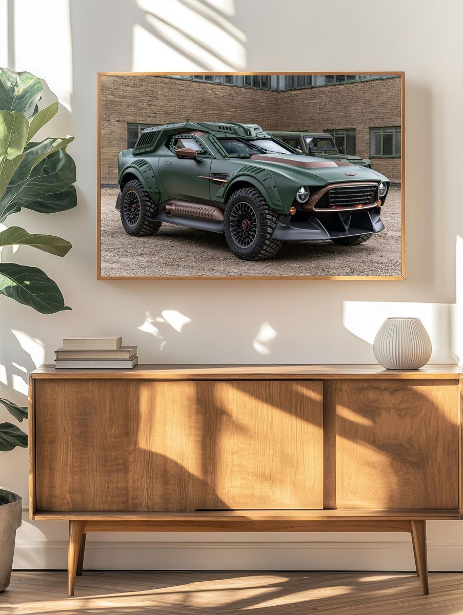 Armored Off-Road Truck Photography Poster. — room view 3