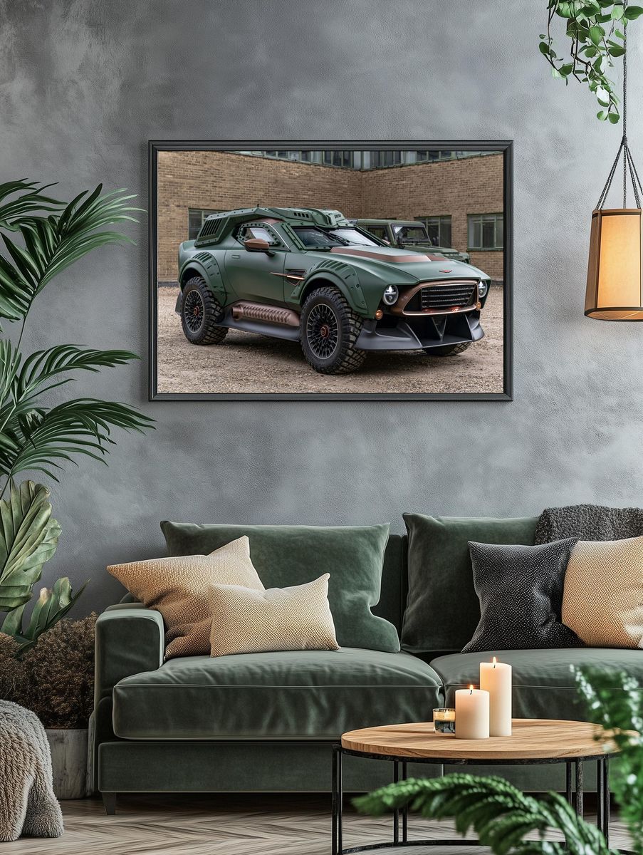 Armored Off-Road Truck Photography Poster. — room view 4