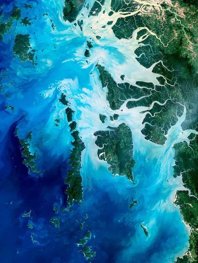 Aerial Ocean — Nature Print.
