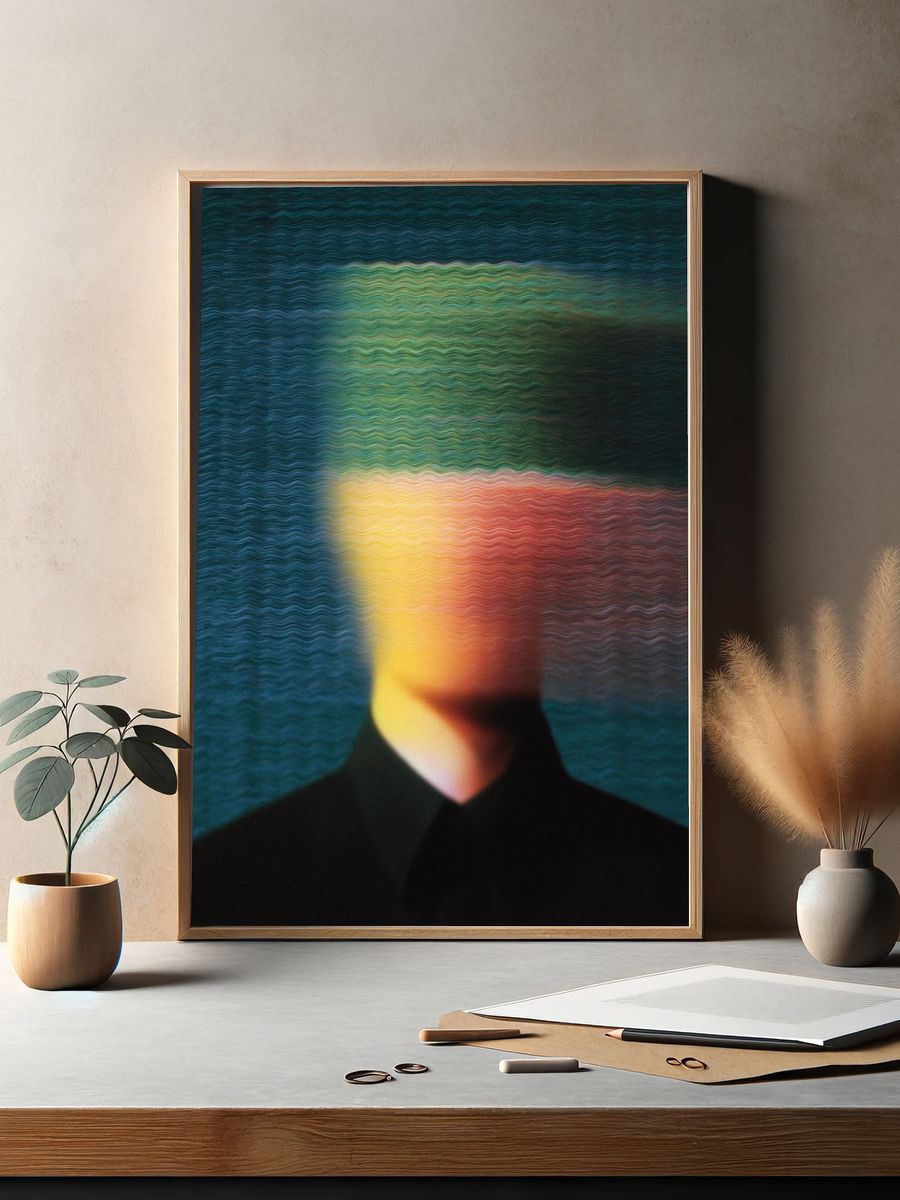 Abstract Portrait Poster. — room view 2