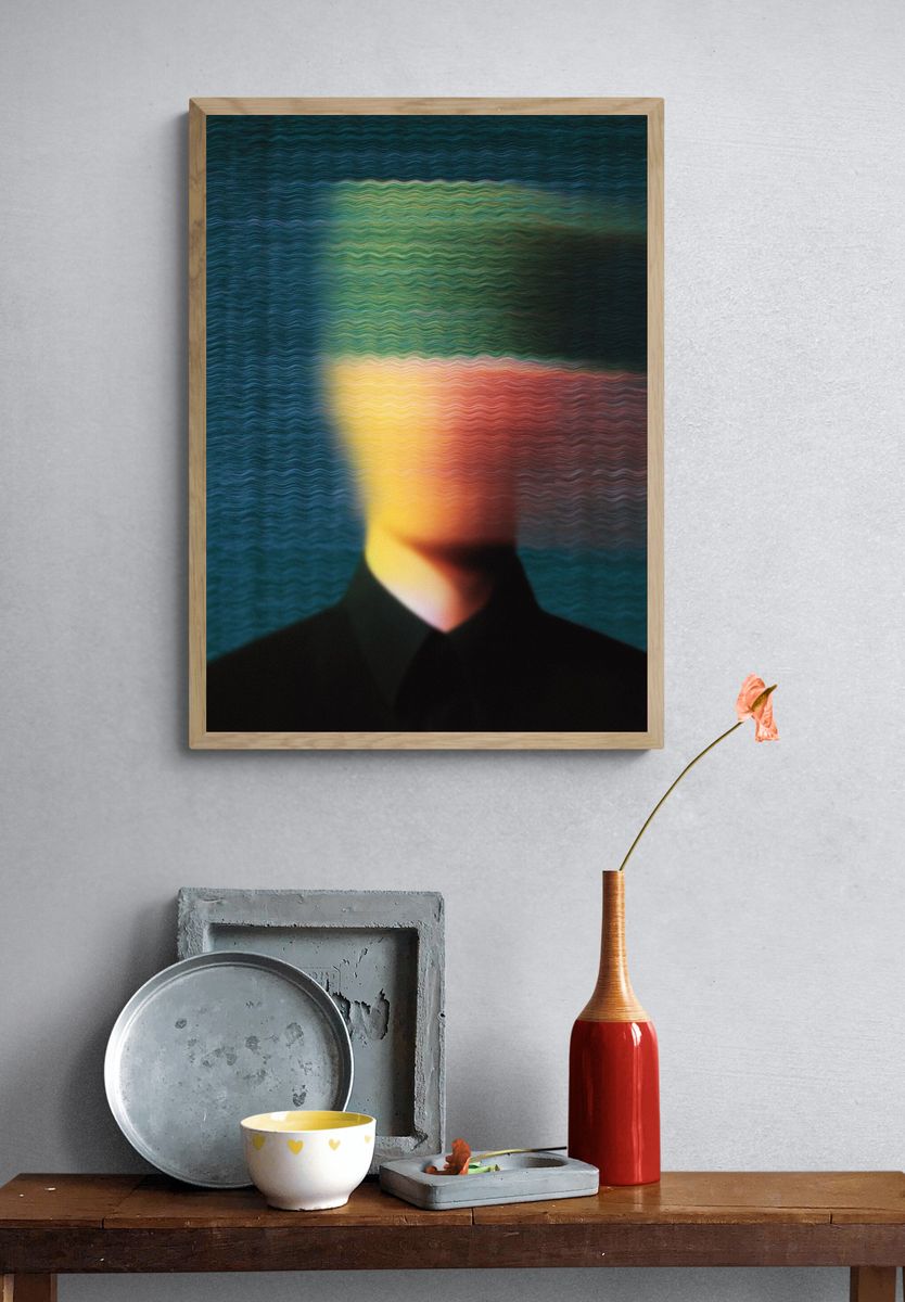 Abstract Portrait Poster. — room view 3