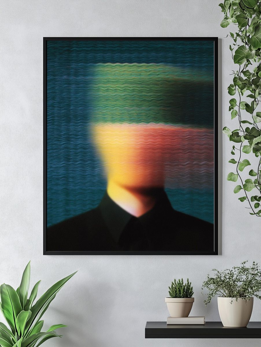 Abstract Portrait Poster. — room view 4