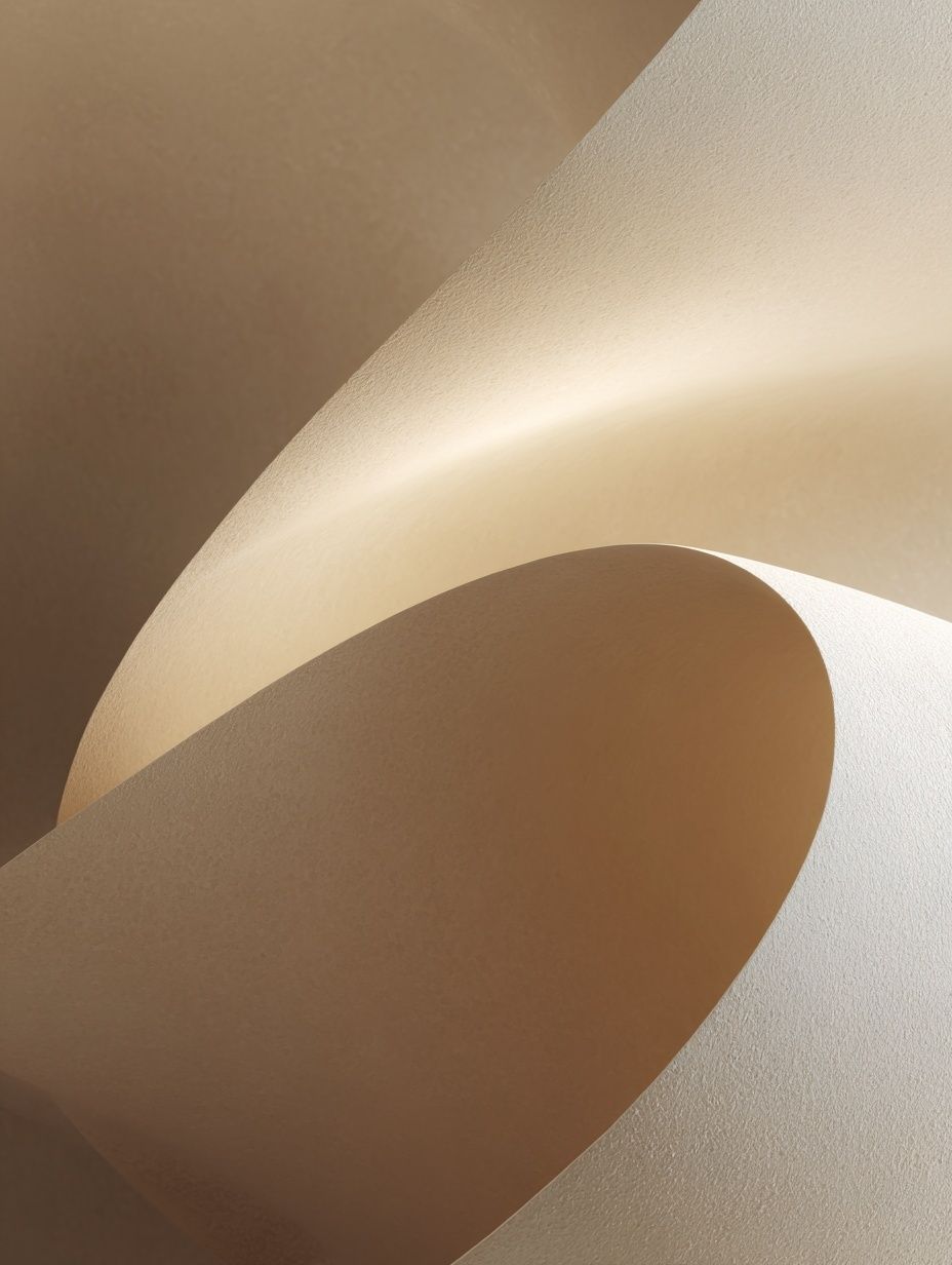 Curved Paper Abstract Poster. poster detail