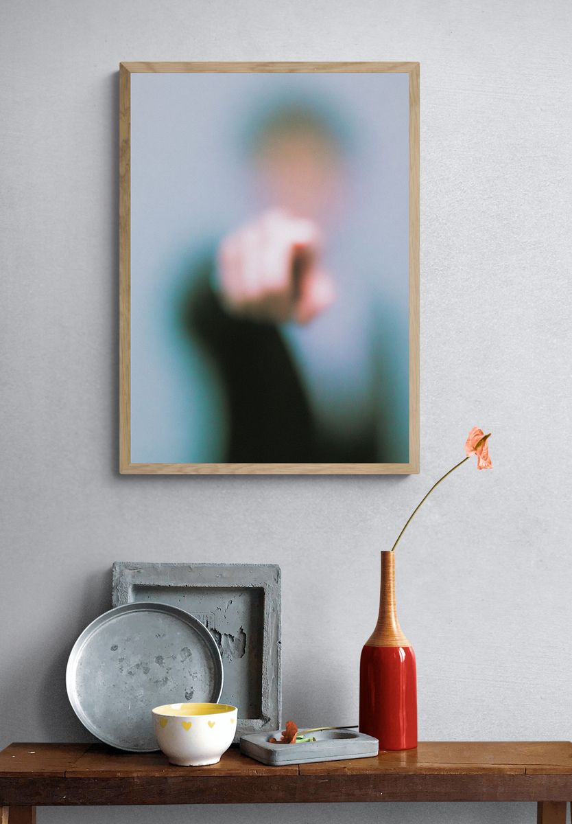 Abstract Pointing Hand Poster. — room view 3