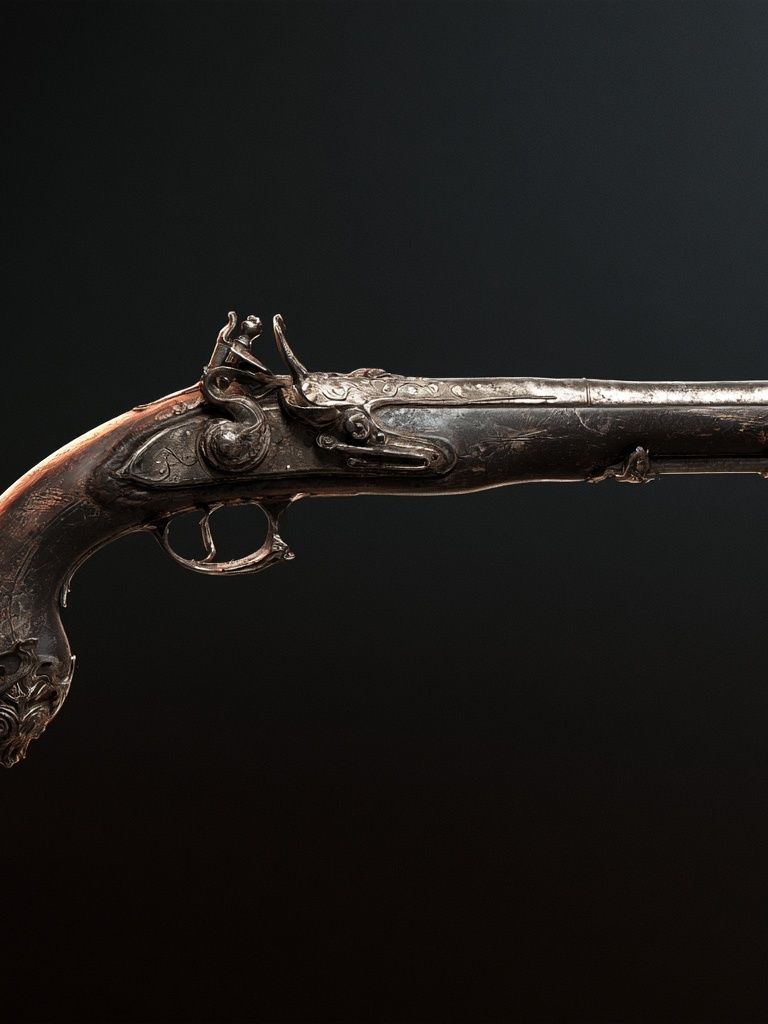Antique Pistol Photography Poster. poster detail