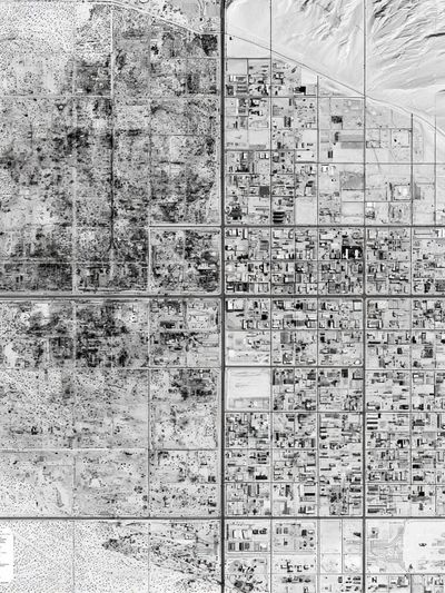 Aerial Desert Grid Photography Poster. poster print