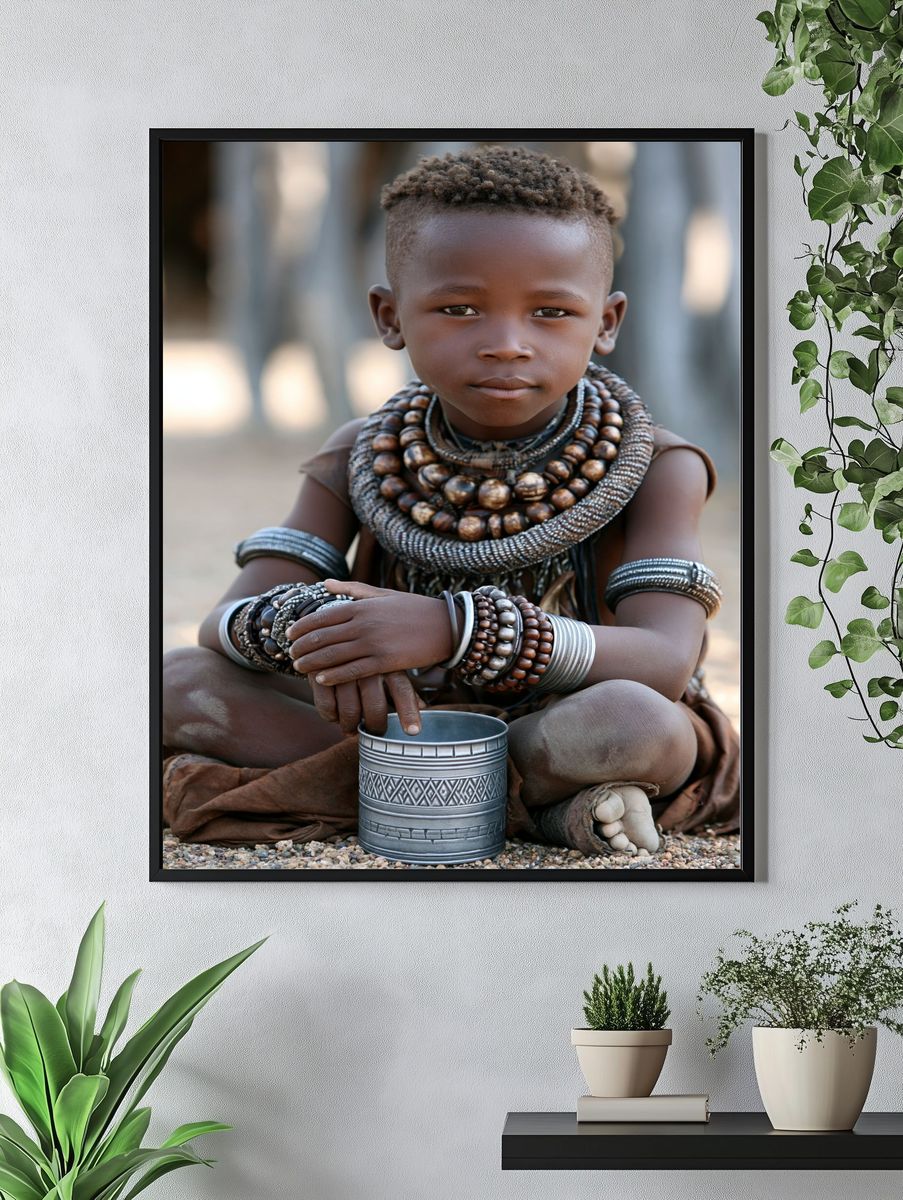 African Child Portrait Photography Poster. — room view 4