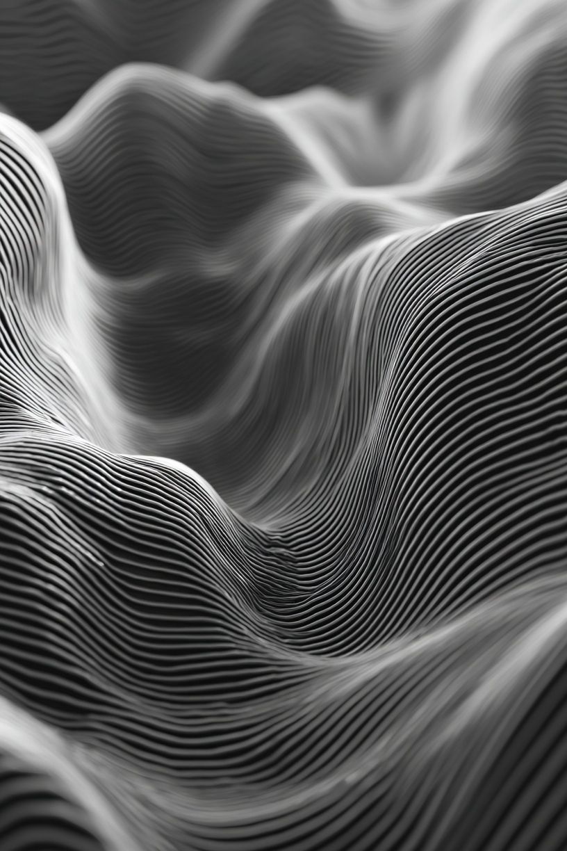 Waves of Lines — Abstract Poster. poster — abstract art