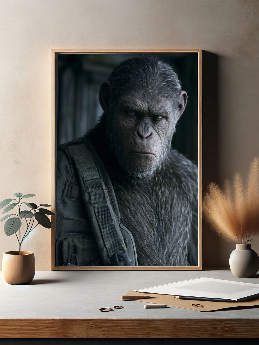 Ape Portrait — Cinematic Print. — room view 2
