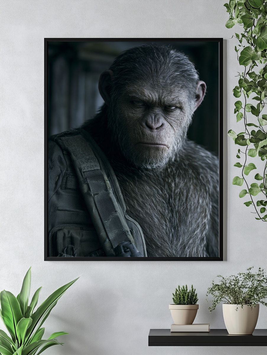 Ape Portrait — Cinematic Print. — room view 4