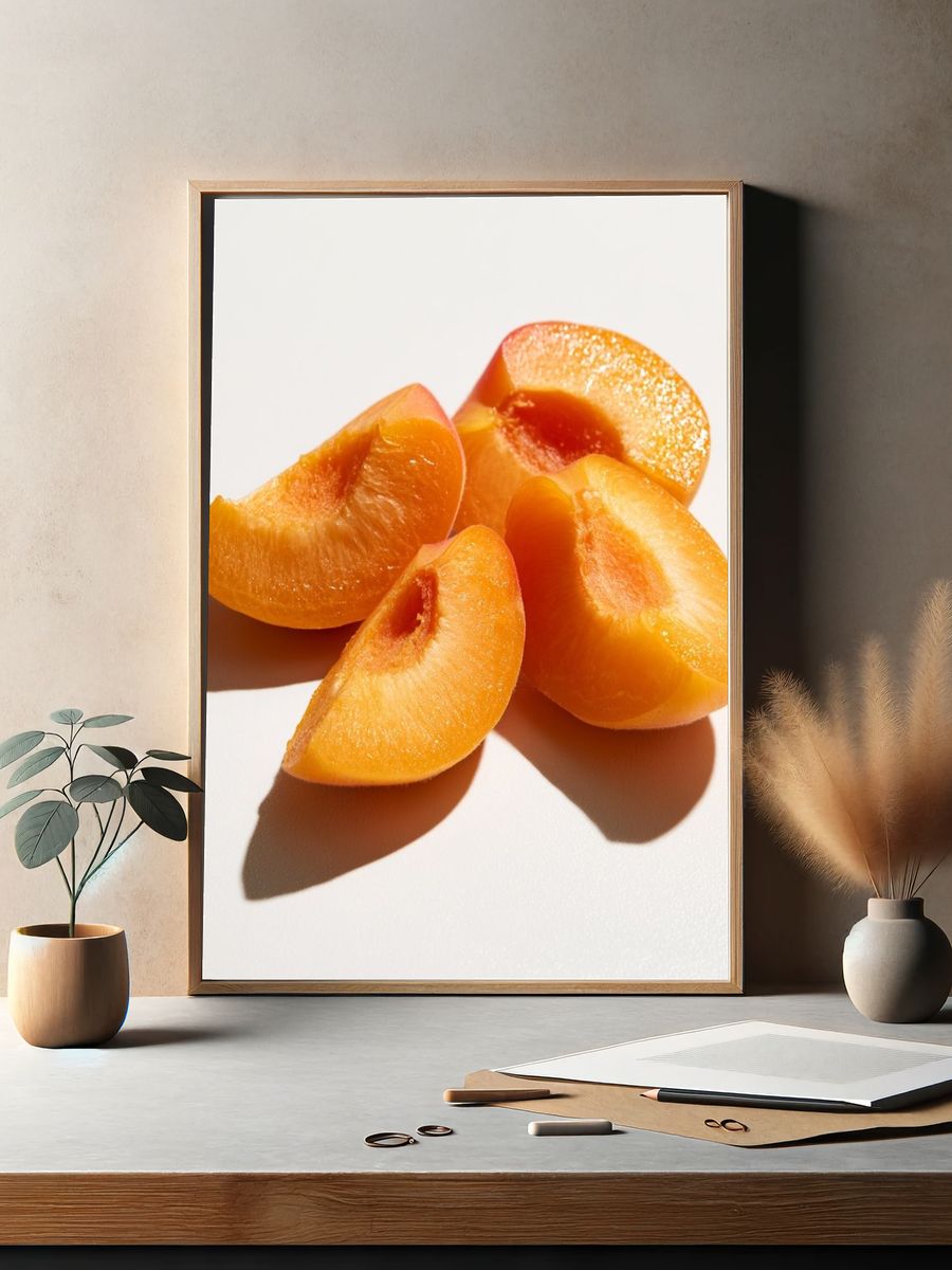 Apricot Slices Food-Drink Print. — room view 2