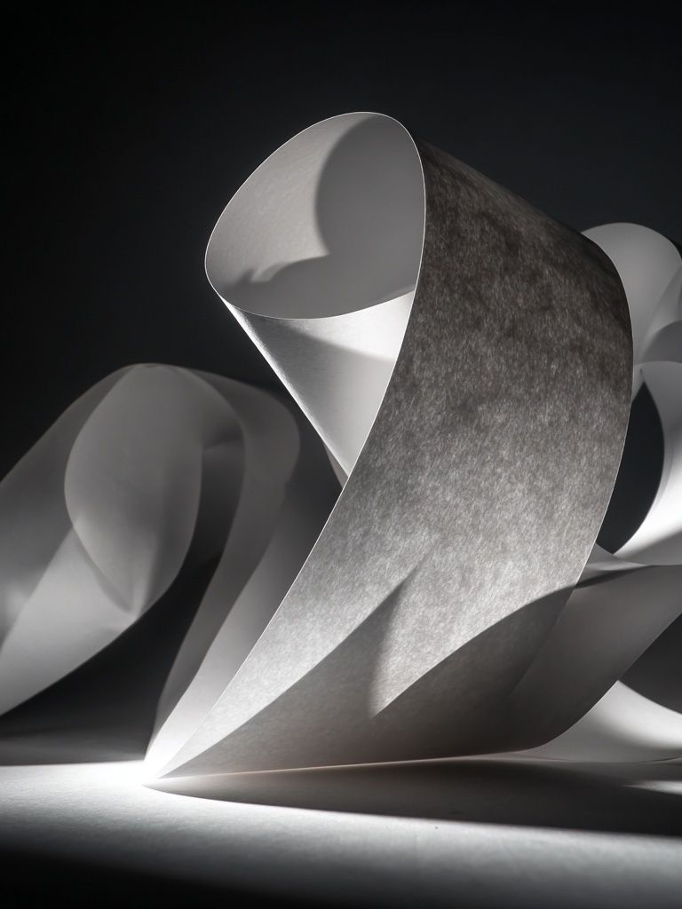 Abstract Paper Sculpture Poster. poster detail