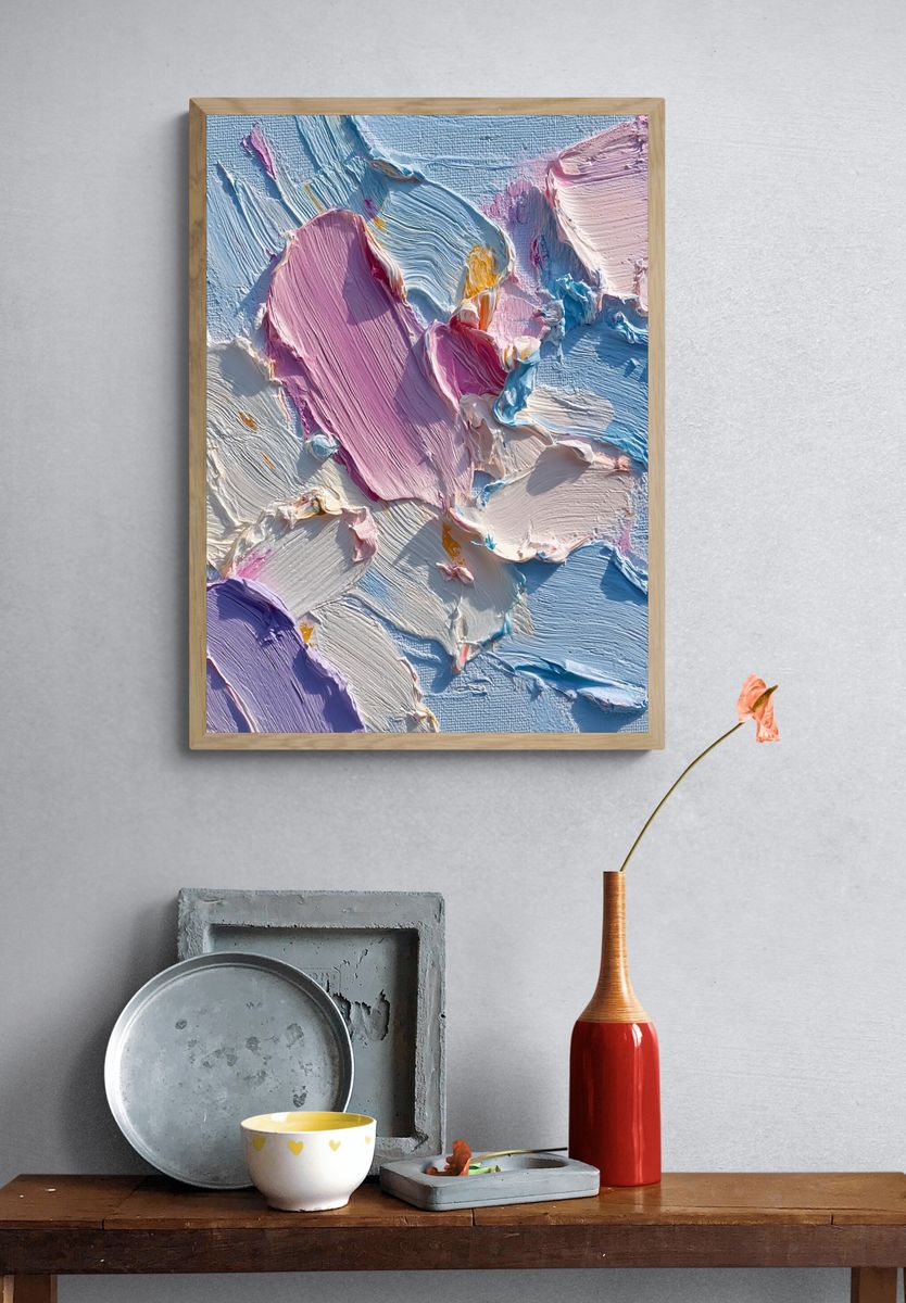 Abstract Pastel Texture Poster. — room view 3