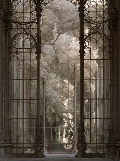 Ornate Cathedral Window Print.