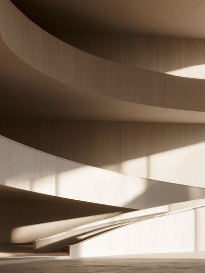 Curved Minimalist Architecture Print.