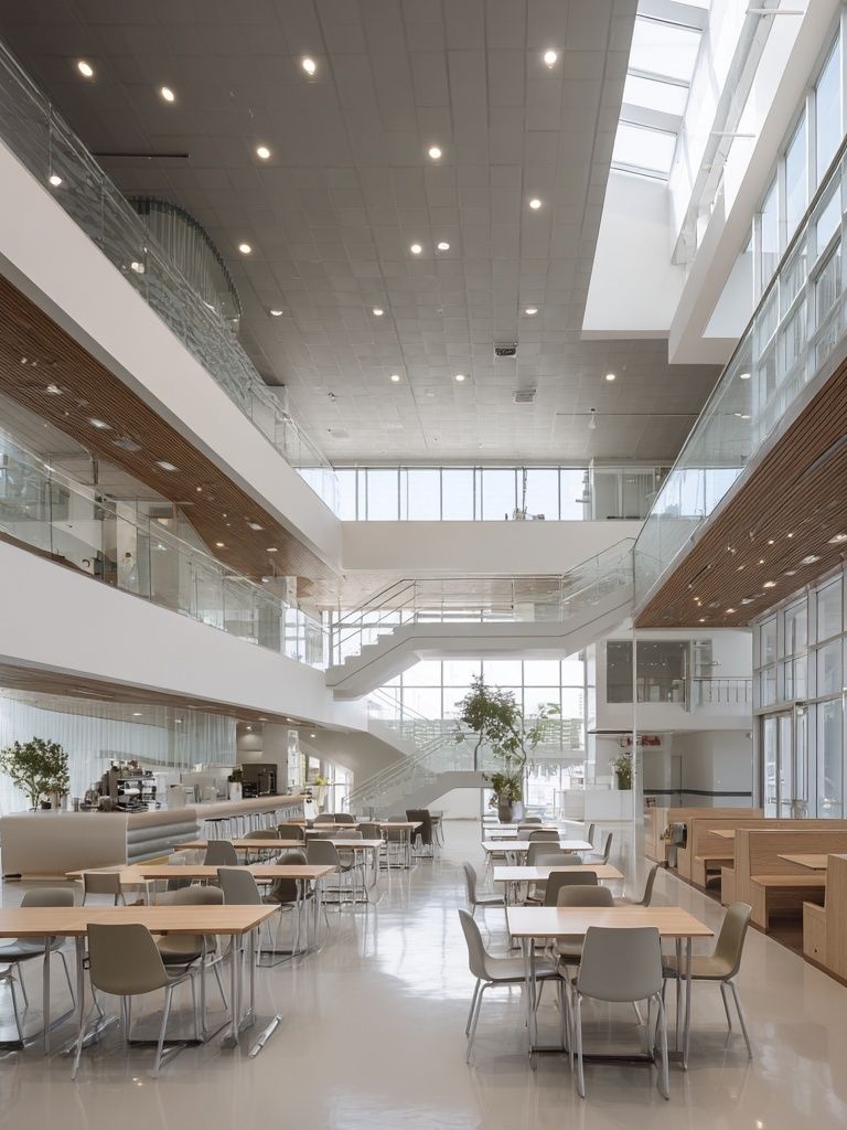Modern Atrium Interior Photography Poster. poster — architecture art