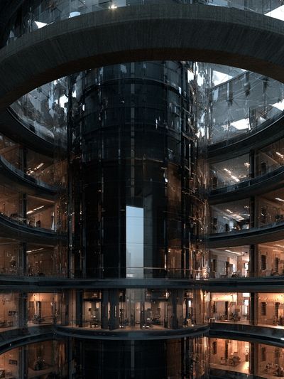 Futuristic Atrium Architecture Poster. poster