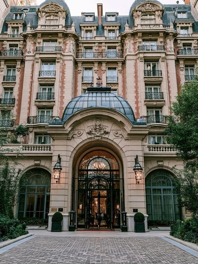 Parisian Hotel Facade Photography Poster. poster print