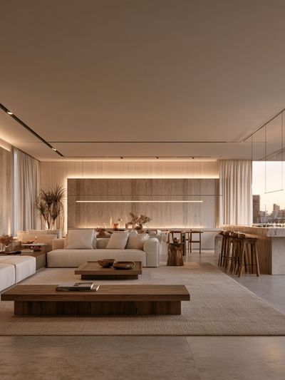 Modern Luxury Living Room Print. poster