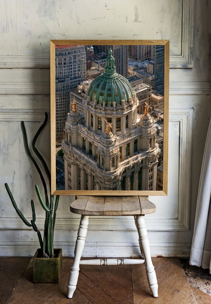 New York City Hall Architecture Poster. room preview