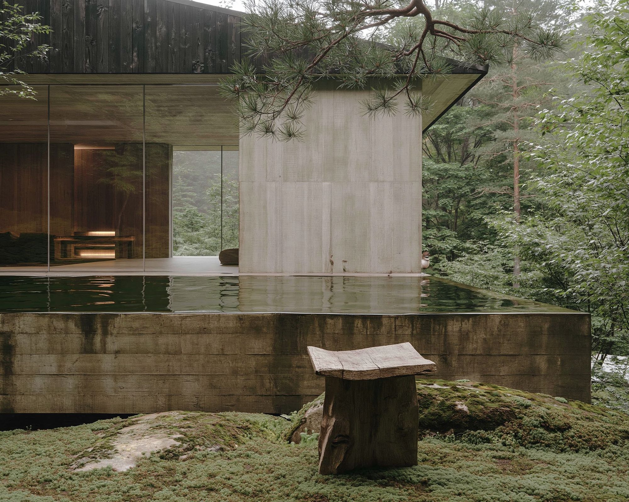 Forest Retreat Architecture Print. poster — architecture art