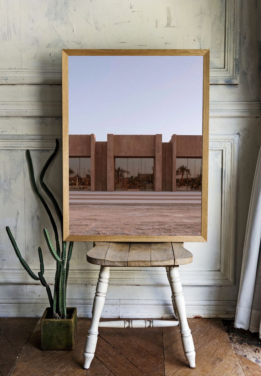 Desert Modern Facade Poster. room preview