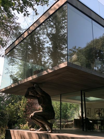 Modern Glass House Photography Poster.