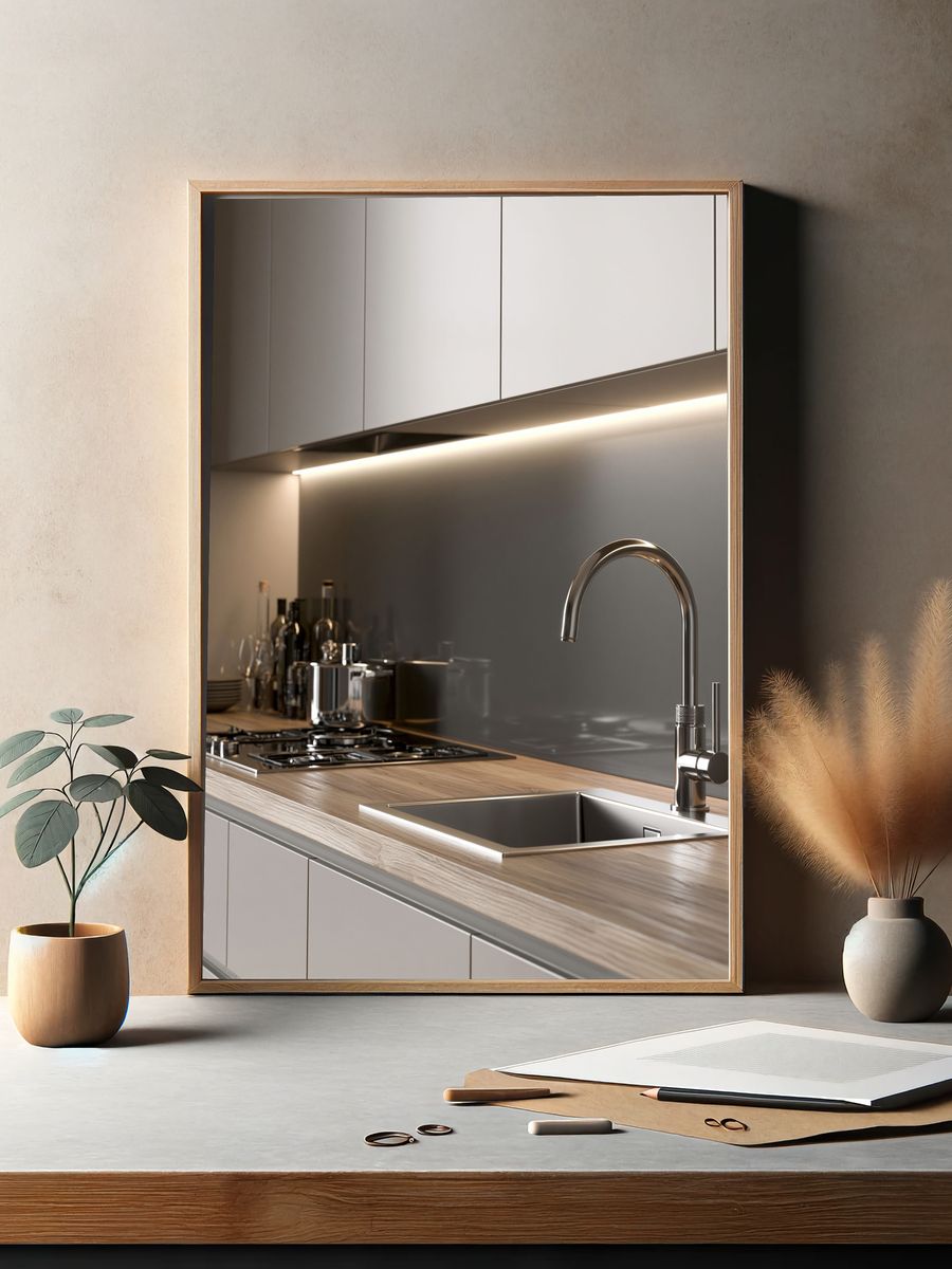 Modern Minimalist Kitchen Print. — room view 2