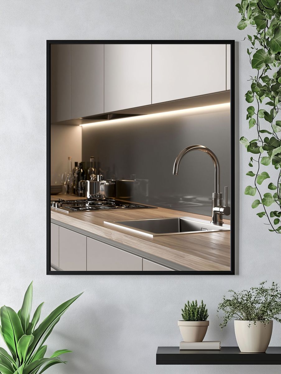Modern Minimalist Kitchen Print. — room view 4