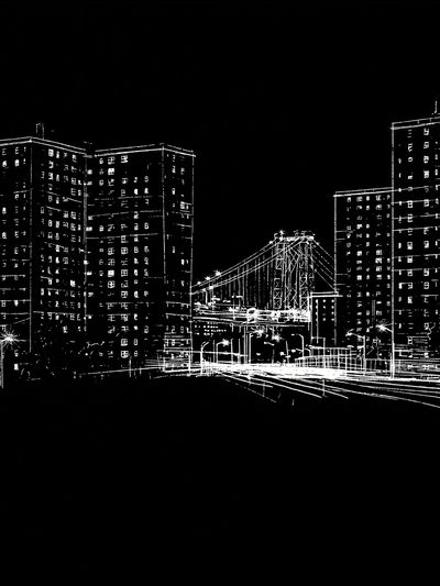 City Skyline Line Art Poster. poster