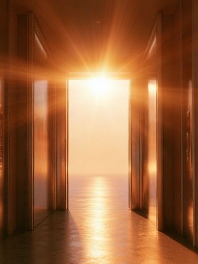 Golden Corridor Light Poster. poster