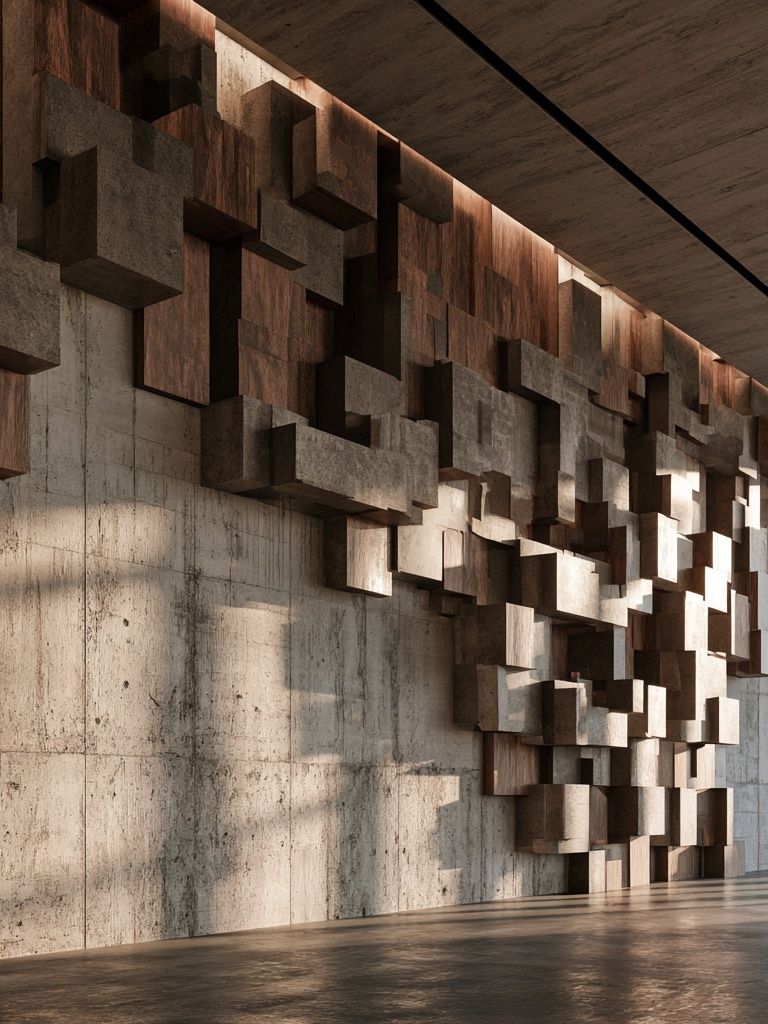 Concrete Cubes Architecture Poster. poster — architecture art