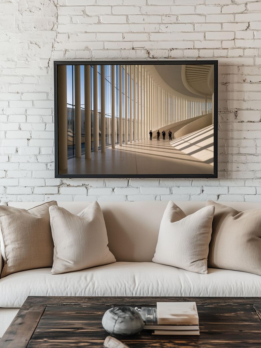 Modern Atrium Architecture Poster. room preview