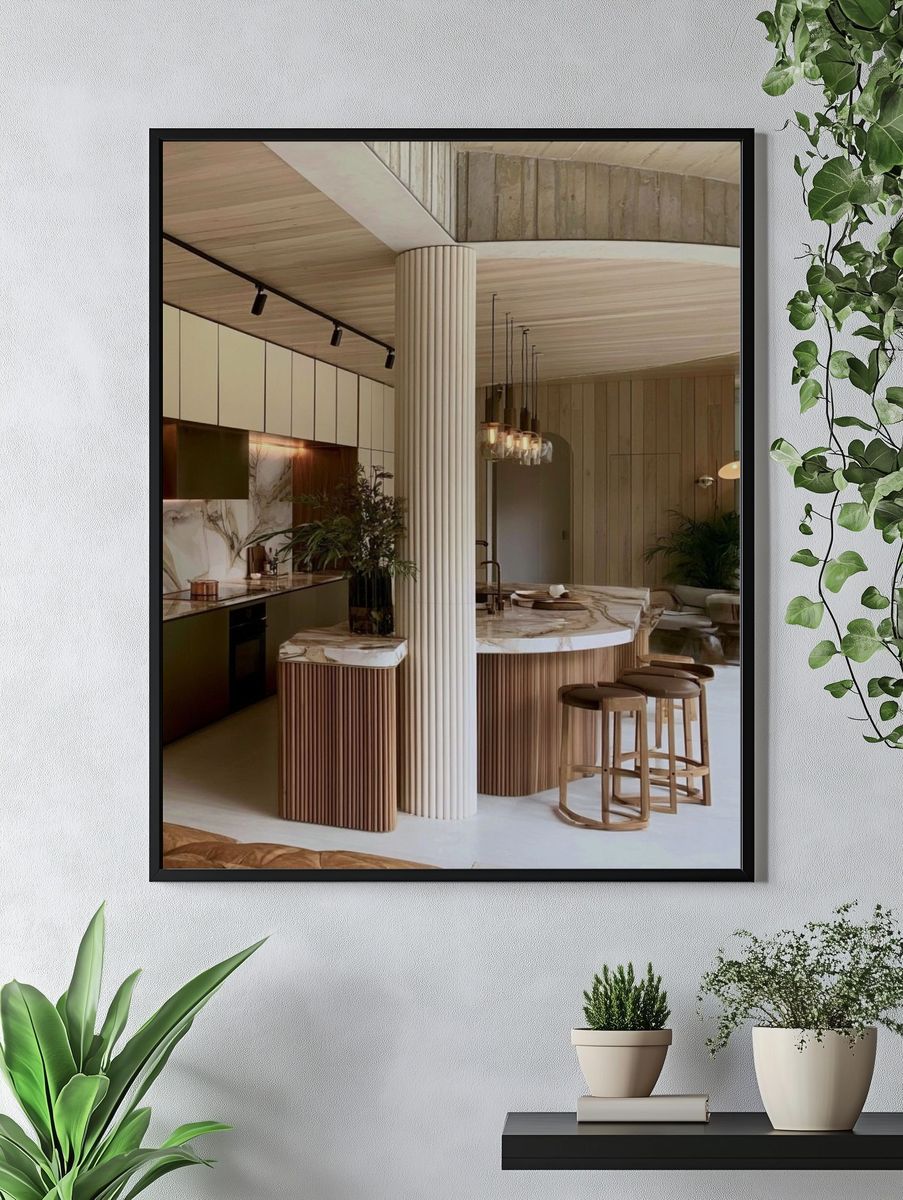 Modern Luxury Kitchen Interior Print. — room view 4