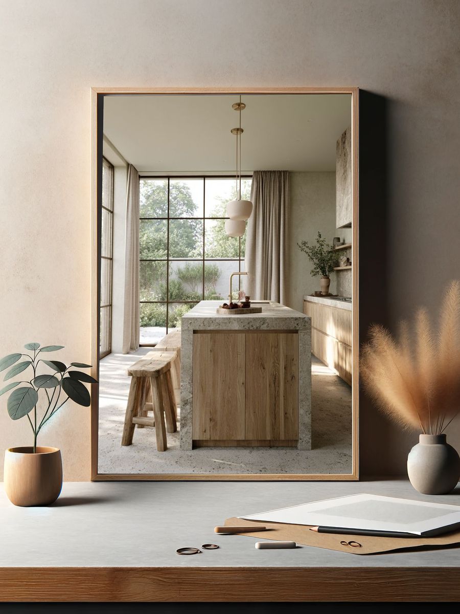 Japandi Kitchen Interior Print. — room view 2