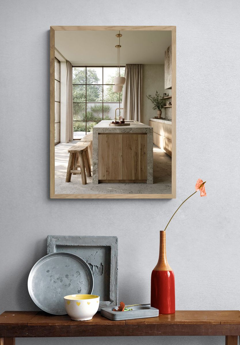Japandi Kitchen Interior Print. — room view 3