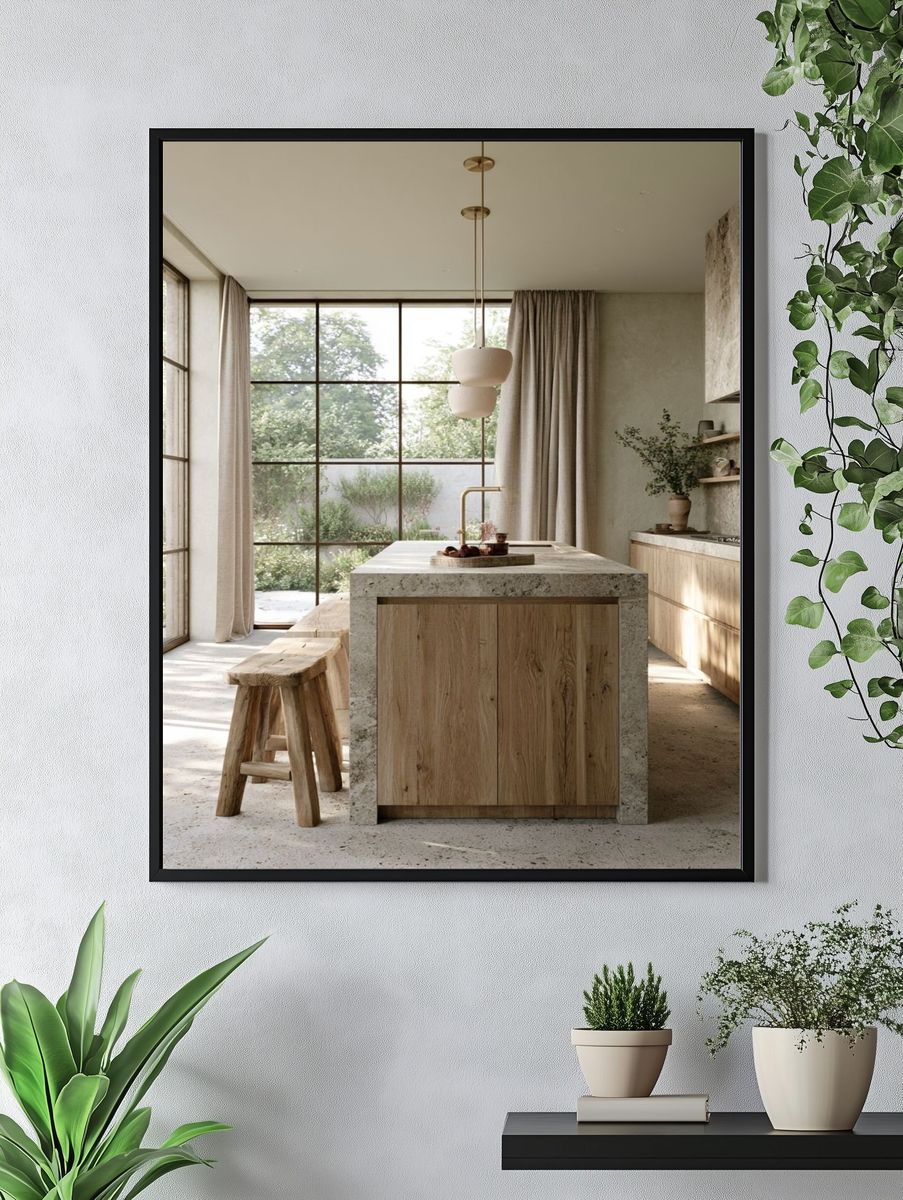 Japandi Kitchen Interior Print. — room view 4
