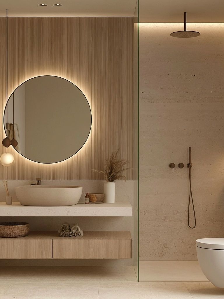 Minimalist Spa Bathroom Poster. poster detail