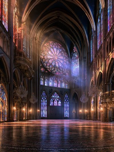 Gothic Cathedral Light Poster.