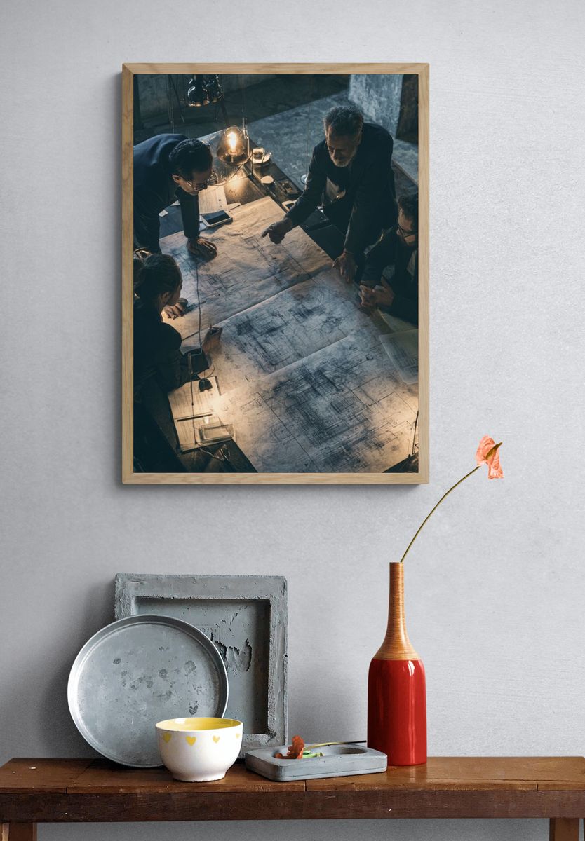 Architectural Planning Meeting Photography Poster. — room view 3