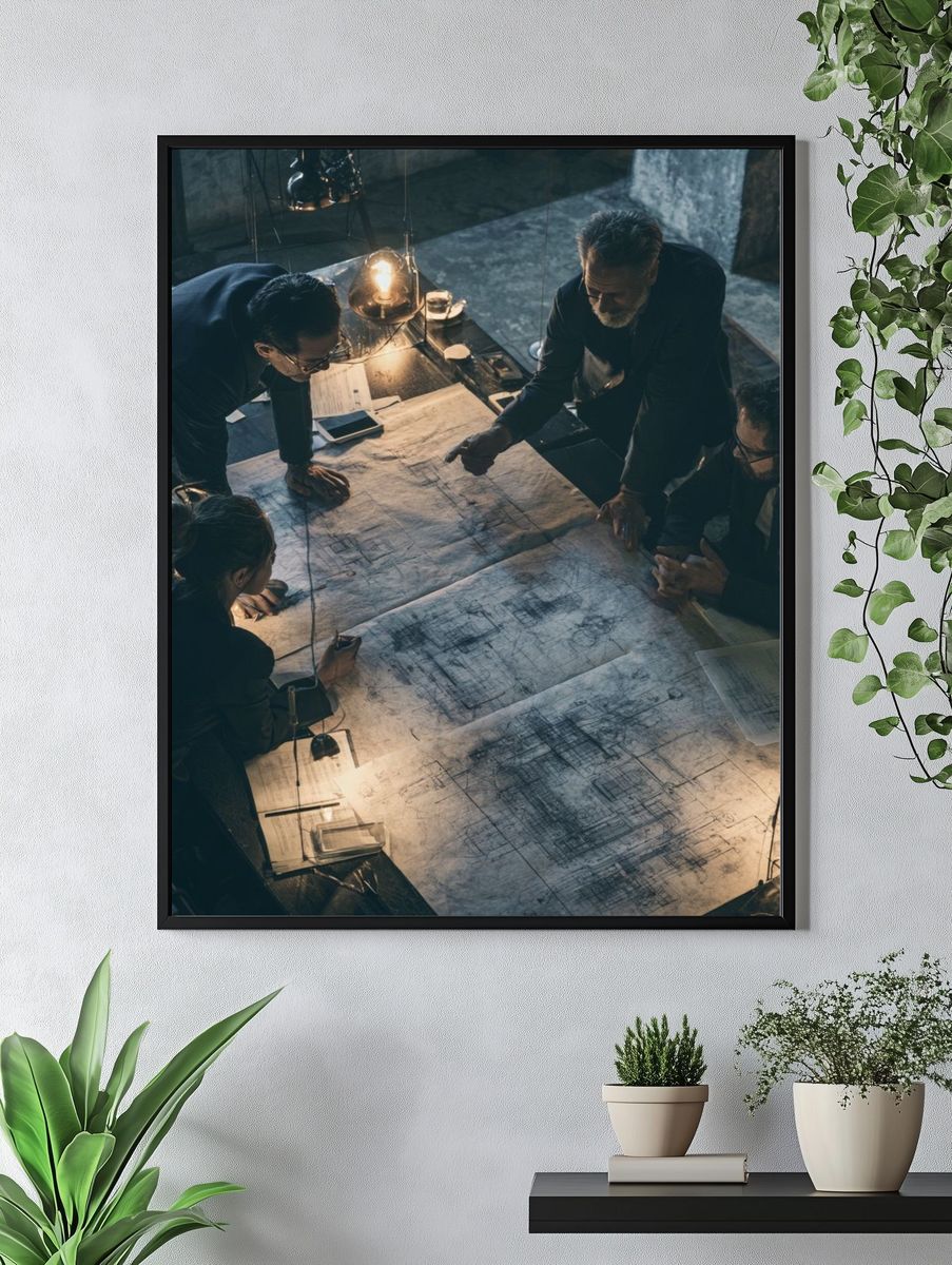 Architectural Planning Meeting Photography Poster. — room view 4