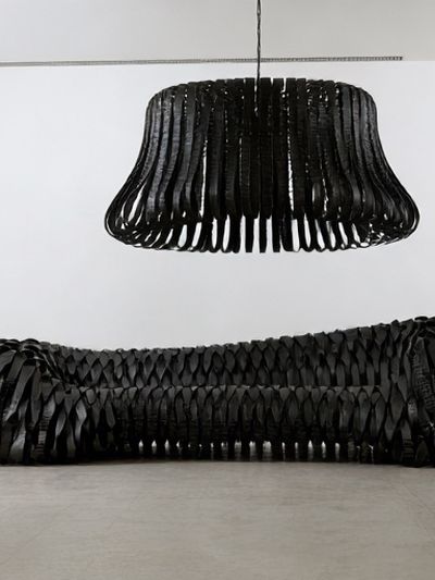 Black Sculptural Interior Poster. poster