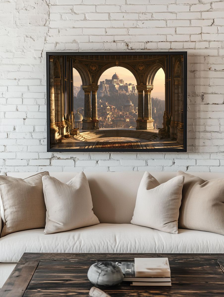 Ancient Citadel Vista Print. — room view 1