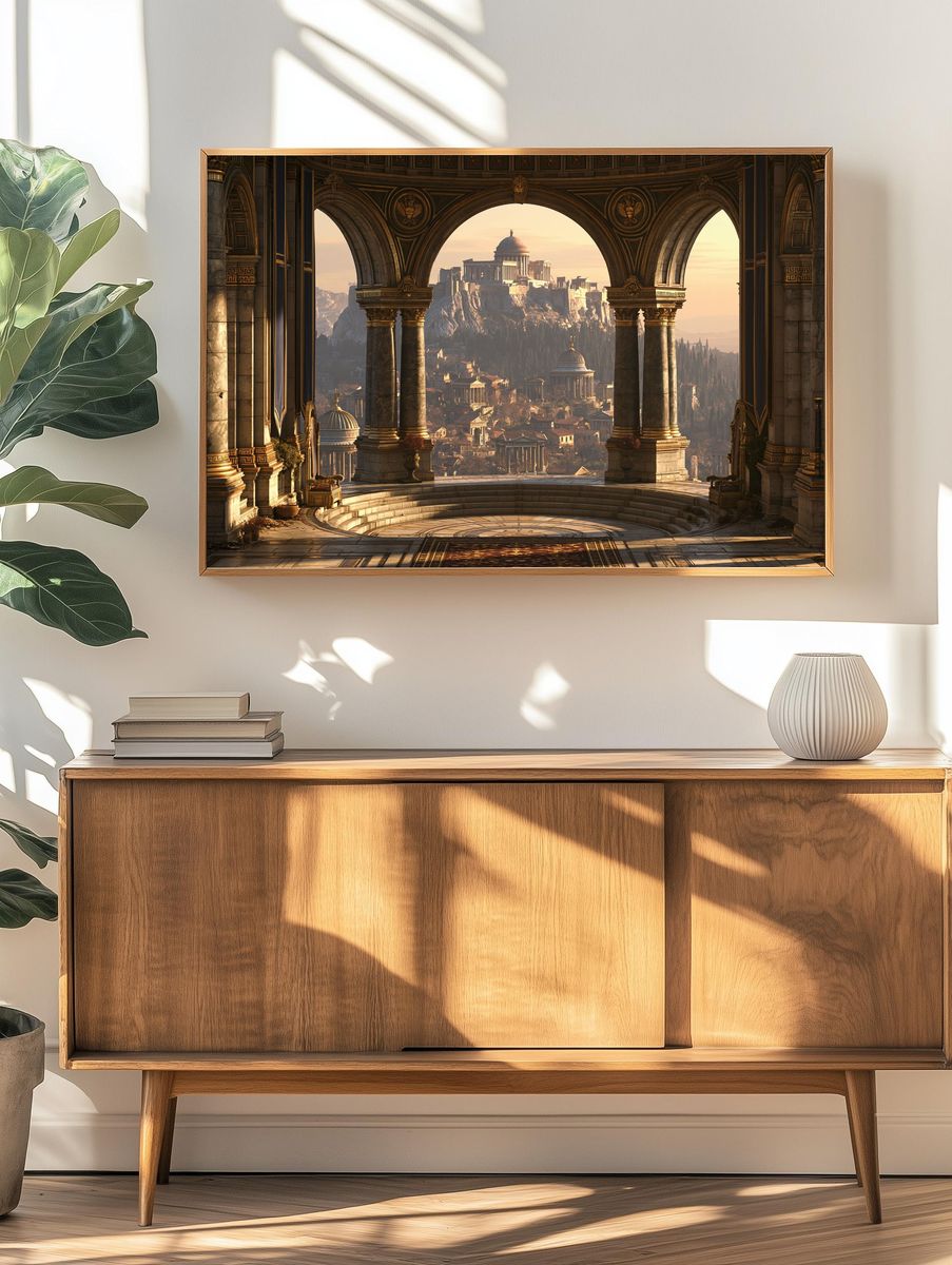 Ancient Citadel Vista Print. — room view 3