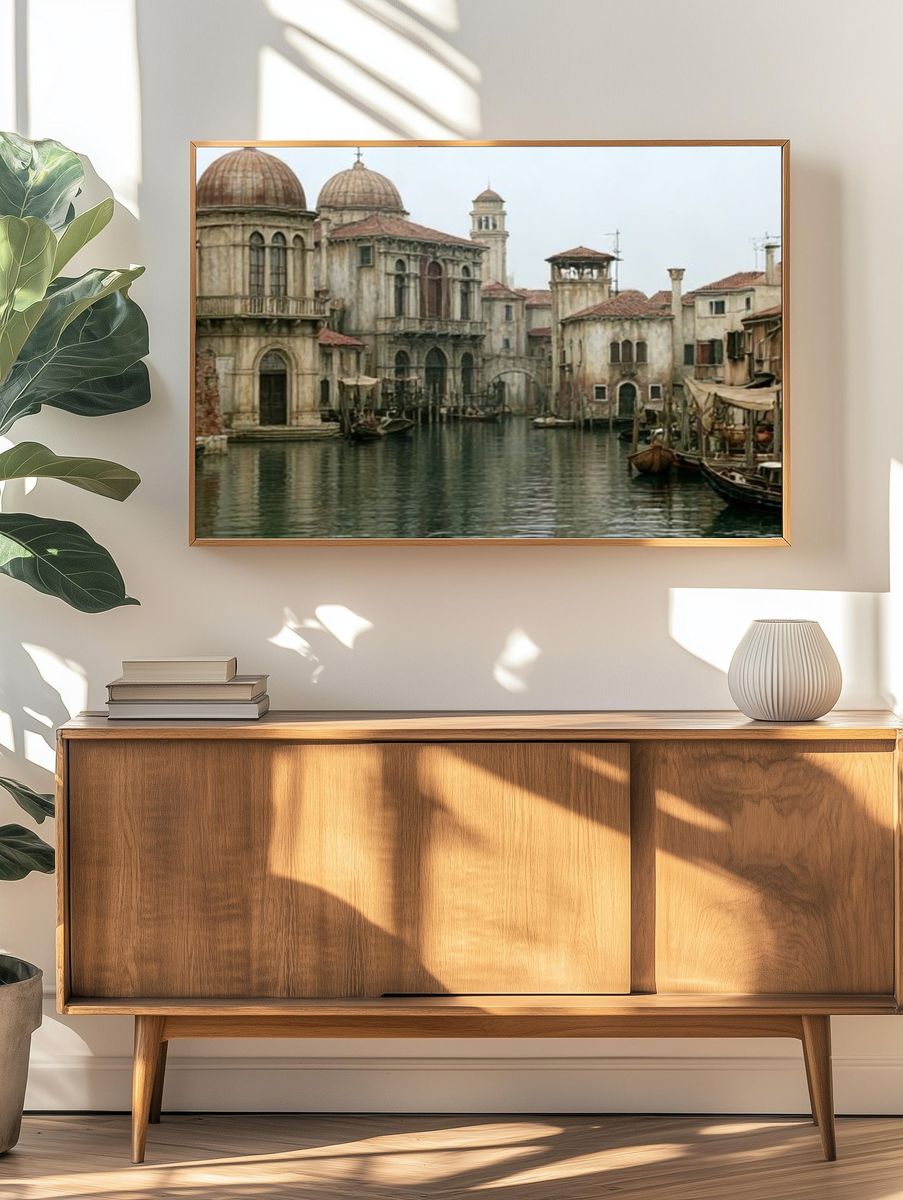 Venetian Canal Architecture Poster. — room view 3