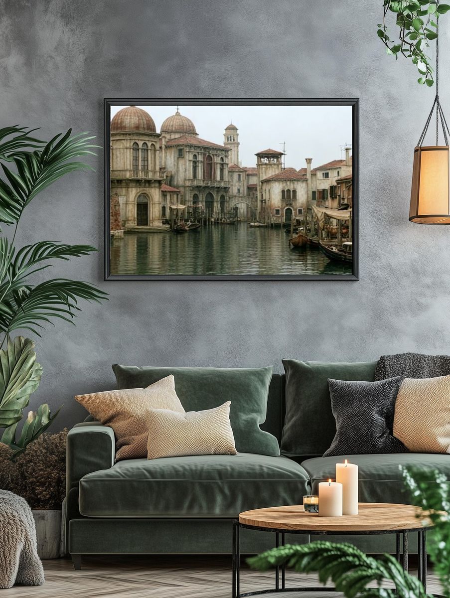 Venetian Canal Architecture Poster. — room view 4