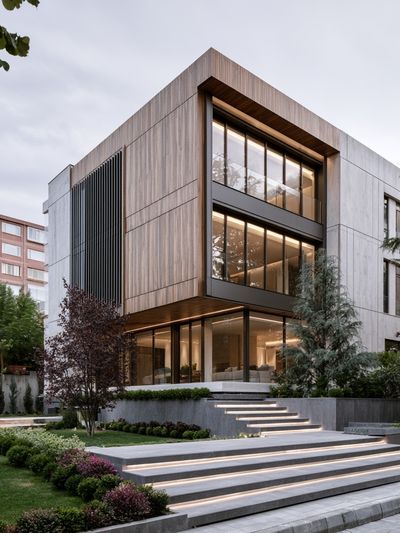 Modern House Exterior Photography Poster.