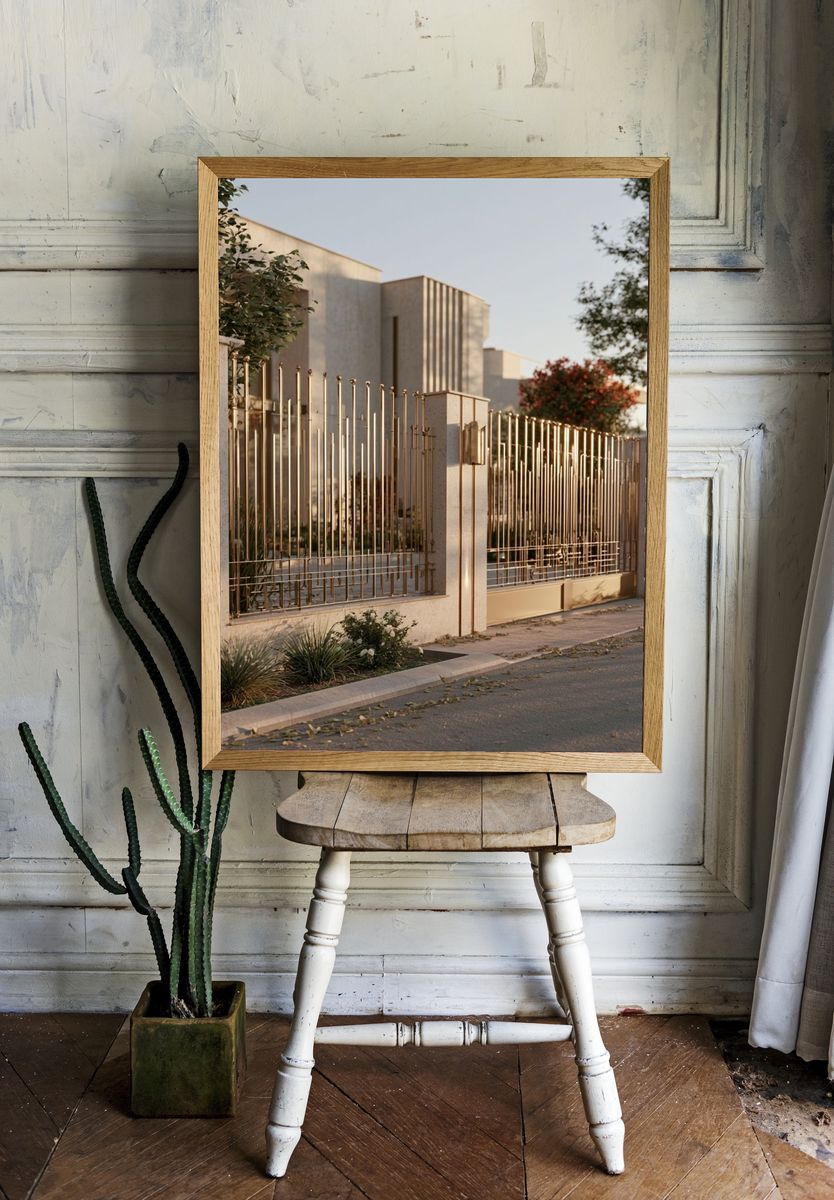 Modern Villa Facade Photography Poster. — room view 1